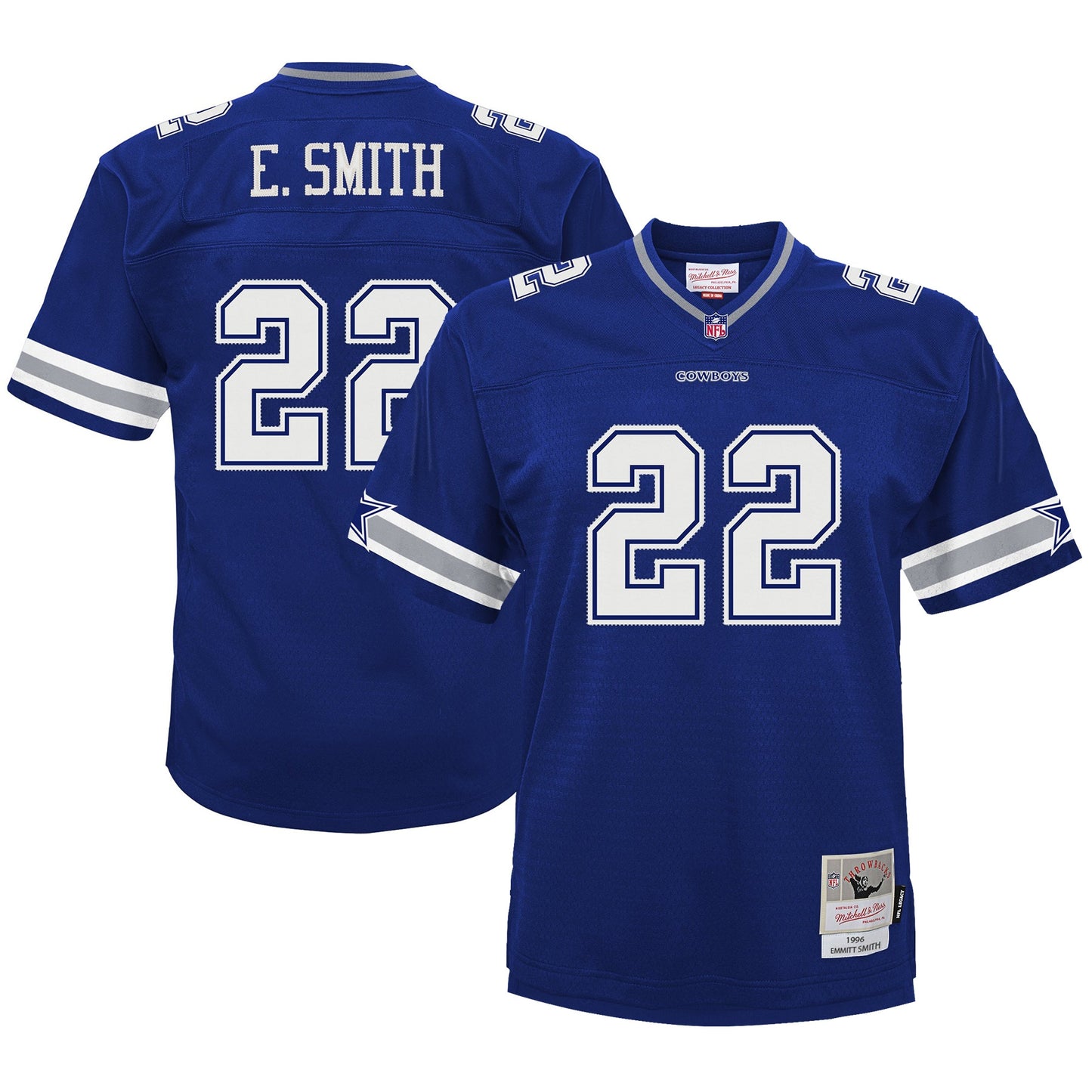 Emmitt Smith Dallas Cowboys Mitchell & Ness Youth Retired Player Legacy Jersey - Navy