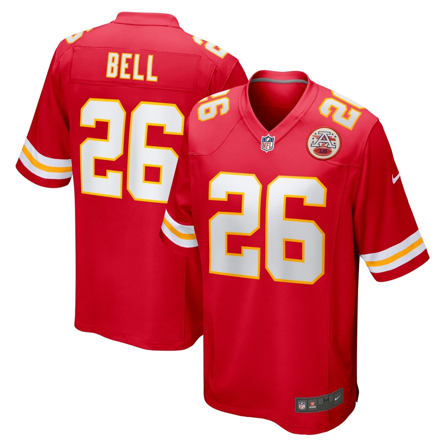 Men's Nike Le'Veon Bell Red Kansas City Chiefs Game Player Jersey